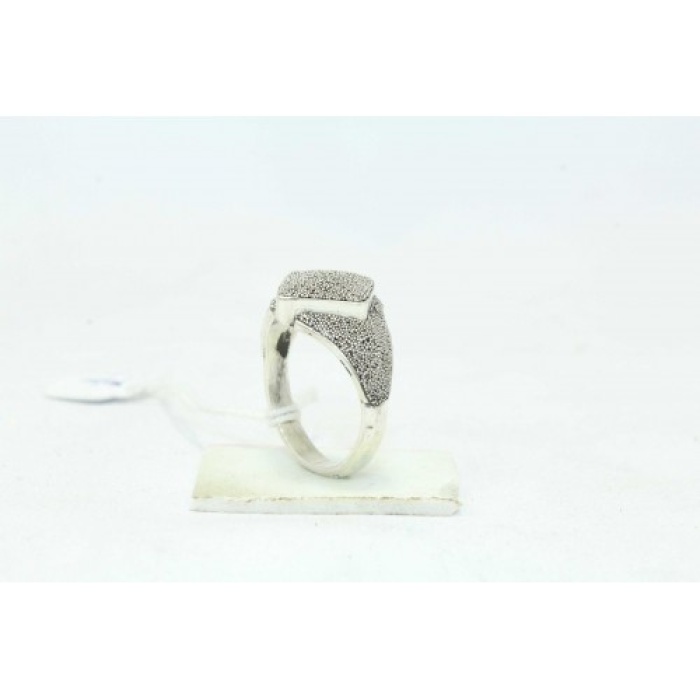 Handmade 925 Sterling Silver Unisex Ring Oxidized Polish Textured | Save 33% - Rajasthan Living 6
