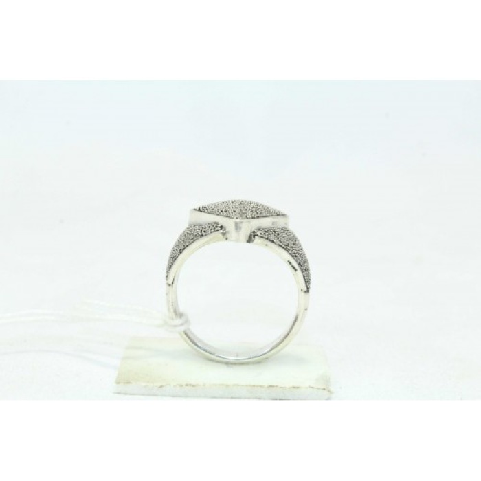 Handmade 925 Sterling Silver Unisex Ring Oxidized Polish Textured | Save 33% - Rajasthan Living 7