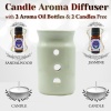 iHandikart  Aroma Ceramic Burner With Scanted/Aroma Oil 10ml Bottle, Fragrance-Sandalwood, Jasmine | Save 33% - Rajasthan Living 10