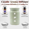 iHandikart  Aroma Ceramic Burner With Scanted/Aroma Oil 10ml Bottle, Fragrance-Levender, Lemon Grass | Save 33% - Rajasthan Living 10