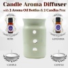 iHandikart  Aroma Ceramic Burner With Scanted/Aroma Oil 10ml Bottle, Fragrance-Rose, Levender | Save 33% - Rajasthan Living 10