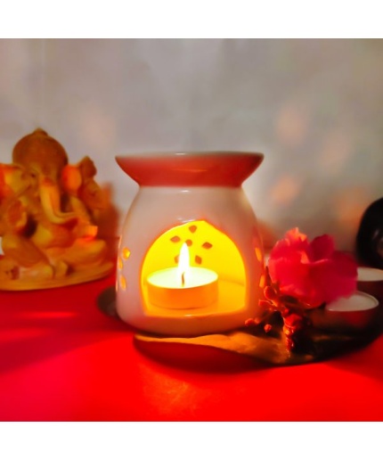 iHandikar  Aroma Ceramic Burner With Scanted/Aroma Oil 10 ml Bottle, Fragrance-Jasmin | Save 33% - Rajasthan Living 3