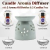 iHandikart  Aroma Ceramic Burner With Scanted/Aroma Oil 10ml Bottle, Fragrance-Rose, Levender | Save 33% - Rajasthan Living 10