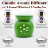 iHandikart  Aroma Ceramic Burner With Scanted/Aroma Oil 10ml Bottle, Fragrance-Levender, Sandalwood | Save 33% - Rajasthan Living 10
