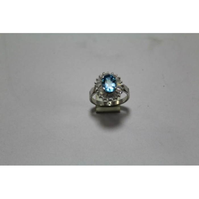 925 Sterling Silver Ring,Real Natural Blue Topaz Stone | Save 33% - Rajasthan Living 9
