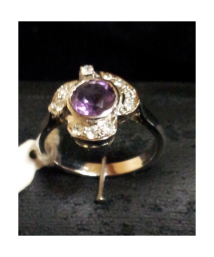 925 Sterling Silver Ring, Real Amethyst Stone, Zircons, Women’s | Save 33% - Rajasthan Living