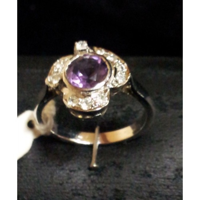 925 Sterling Silver Ring, Real Amethyst Stone, Zircons, Women’s | Save 33% - Rajasthan Living 5