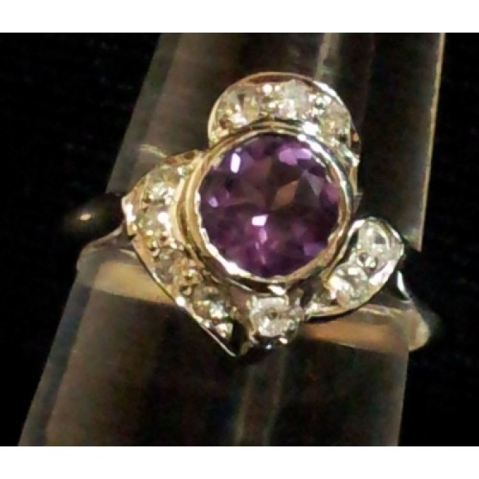 925 Sterling Silver Ring, Real Amethyst Stone, Zircons, Women’s | Save 33% - Rajasthan Living 7
