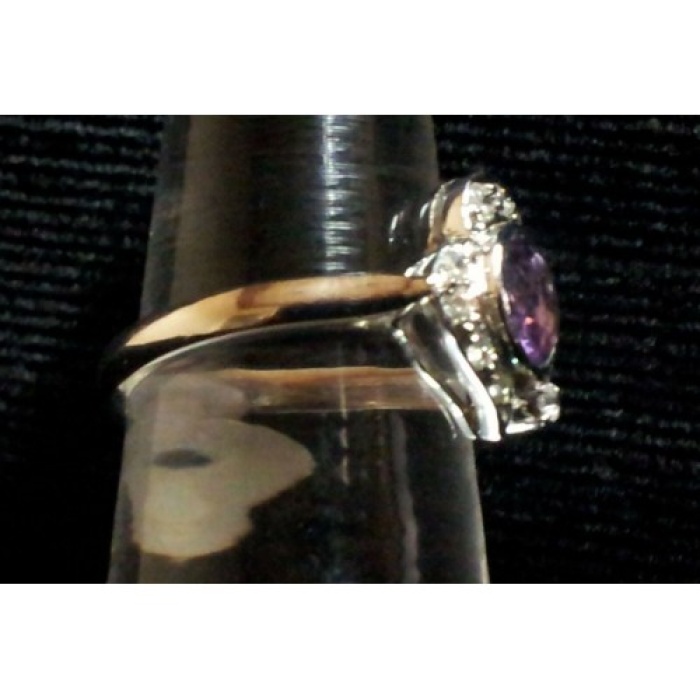 925 Sterling Silver Ring, Real Amethyst Stone, Zircons, Women’s | Save 33% - Rajasthan Living 8