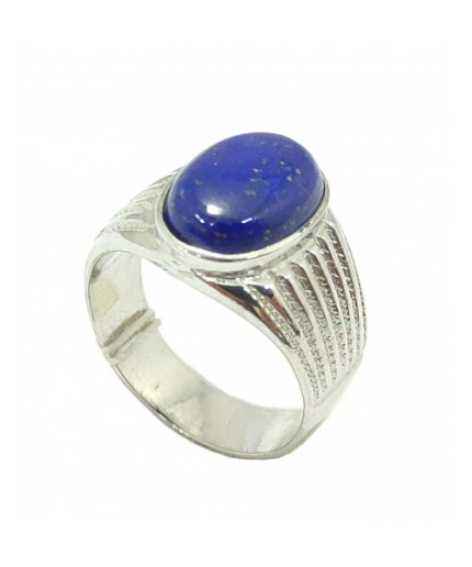 Handmade Men’s Ring 925 Sterling Silver Natural Blue Lapis Lazuli Gem Stone | Save 33% - Rajasthan Living 5
