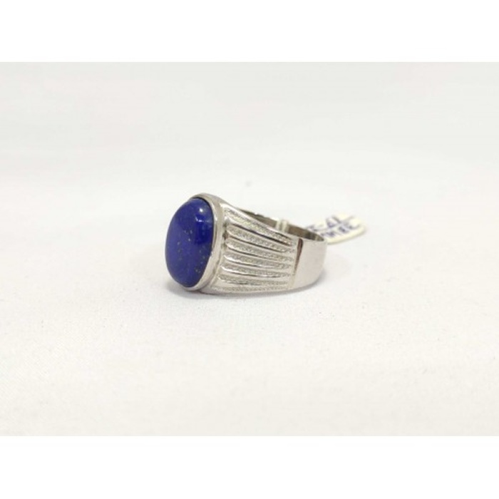 Handmade Men’s Ring 925 Sterling Silver Natural Blue Lapis Lazuli Gem Stone | Save 33% - Rajasthan Living 9
