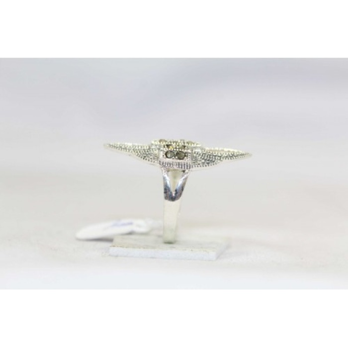 Handmade Designer Ring 925 Sterling Silver Black Marcasite Stones | Save 33% - Rajasthan Living 6