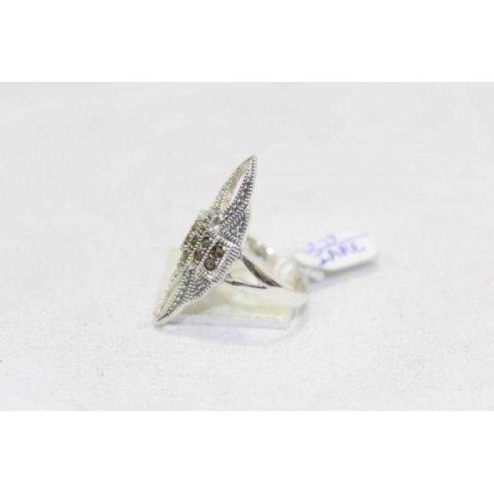 Handmade Designer Ring 925 Sterling Silver Black Marcasite Stones | Save 33% - Rajasthan Living 9