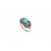 Handmade Designer Ring 925 Sterling Silver Turquoise & Marcasite Stones | Save 33% - Rajasthan Living 12