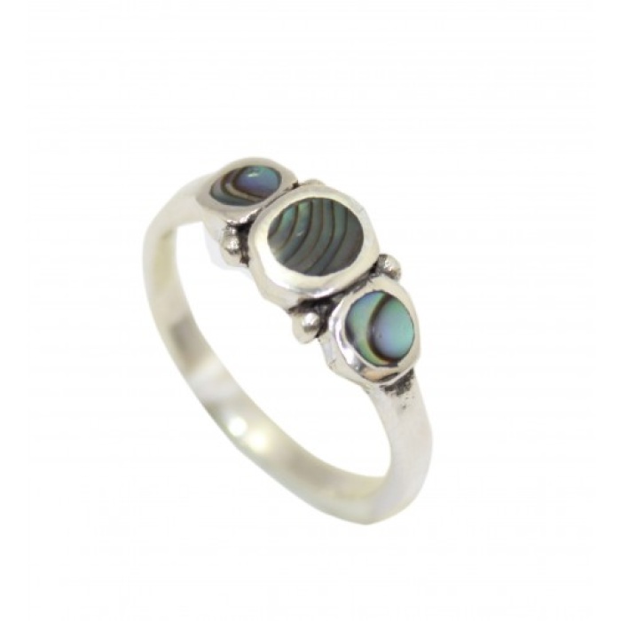 Handmade Designer Ring 925 Sterling Silver Mother Of Pearl Mop Stones | Save 33% - Rajasthan Living 5