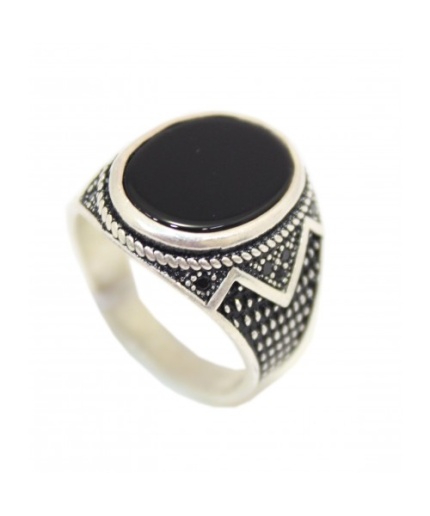 Handmade Designer Men’s Ring 925 Sterling Silver Black Onyx Gem Stone | Save 33% - Rajasthan Living