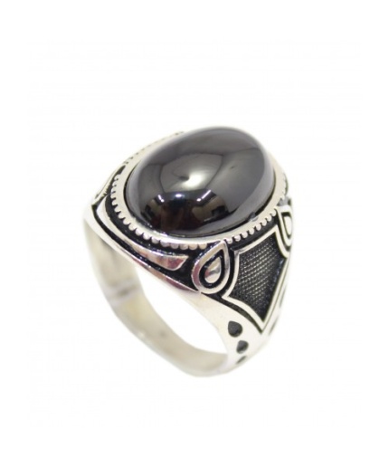 Handmade Designer Men’s Ring 925 Sterling Silver Black Onyx Gem Stone | Save 33% - Rajasthan Living