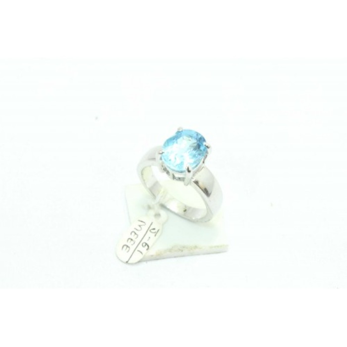 Handmade 925 Sterling Silver Women Ring Natural Semi Precious Blue Topaz Stone | Save 33% - Rajasthan Living 10