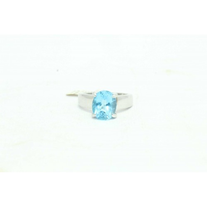 Handmade 925 Sterling Silver Women Ring Natural Semi Precious Blue Topaz Stone | Save 33% - Rajasthan Living 8