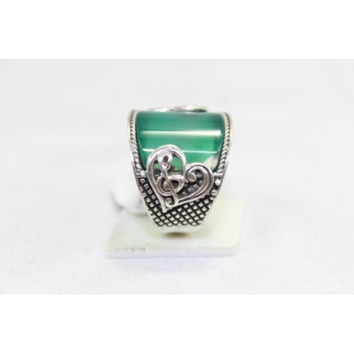 Handmade Designer Men’s Ring 925 Sterling Silver Green Onyx Stone | Save 33% - Rajasthan Living 9
