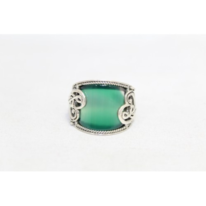 Handmade Designer Men’s Ring 925 Sterling Silver Green Onyx Stone | Save 33% - Rajasthan Living 8