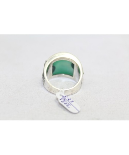 Handmade Designer Men’s Ring 925 Sterling Silver Green Onyx Stone | Save 33% - Rajasthan Living 3