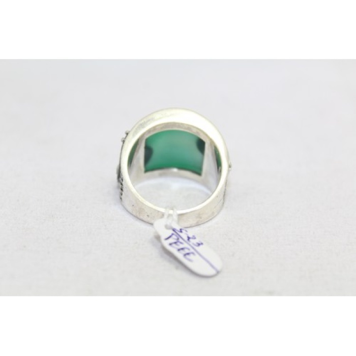 Handmade Designer Men’s Ring 925 Sterling Silver Green Onyx Stone | Save 33% - Rajasthan Living 6