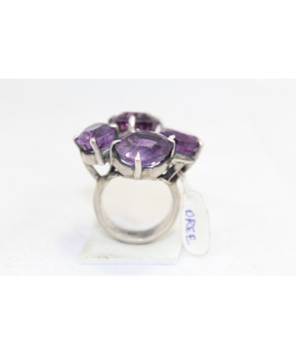 Handmade Designer Ring 925 Sterling Silver Purple Amethyst Gem Stones P 496 | Save 33% - Rajasthan Living 3