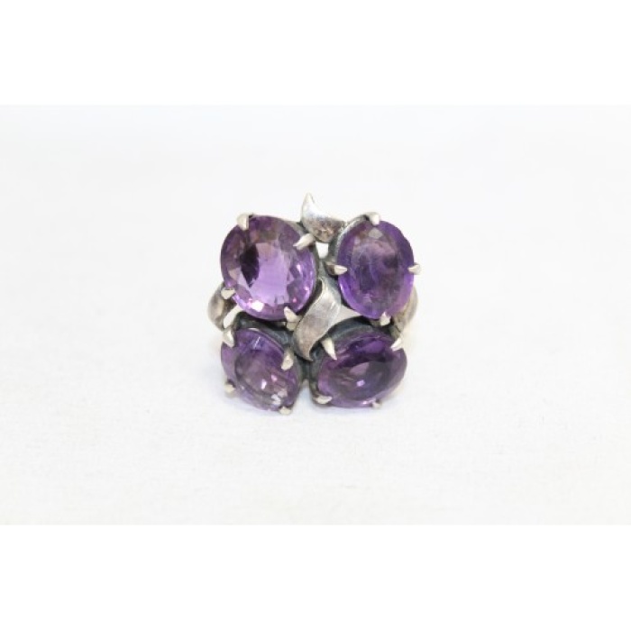 Handmade Designer Ring 925 Sterling Silver Purple Amethyst Gem Stones P 496 | Save 33% - Rajasthan Living 8