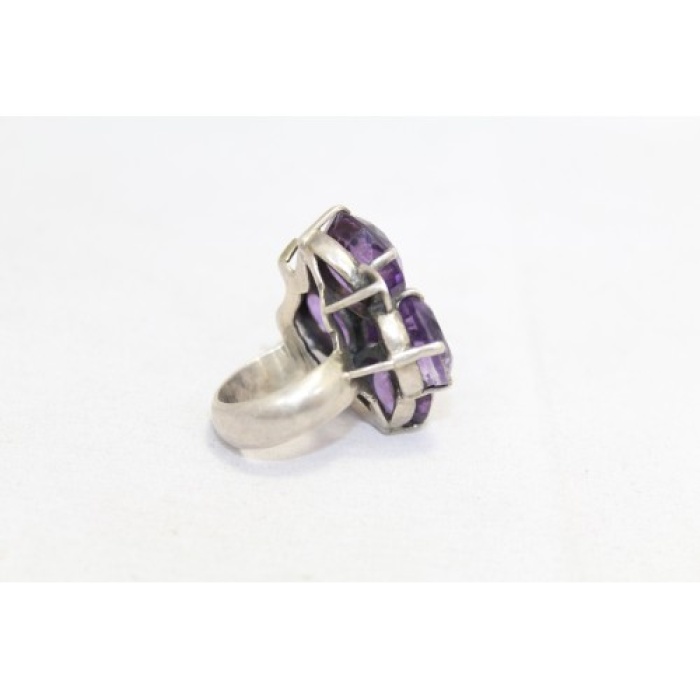 Handmade Designer Ring 925 Sterling Silver Purple Amethyst Gem Stones P 496 | Save 33% - Rajasthan Living 11