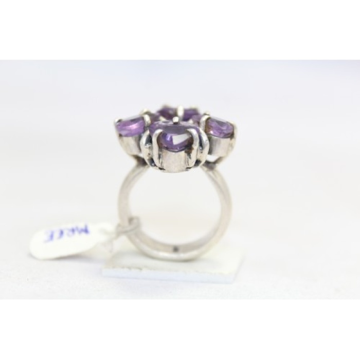 Handmade Designer Ring 925 Sterling Silver Purple Amethyst Gem Stones | Save 33% - Rajasthan Living 6