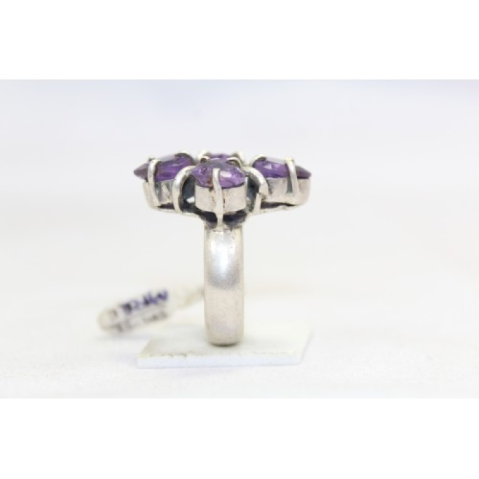 Handmade Designer Ring 925 Sterling Silver Purple Amethyst Gem Stones | Save 33% - Rajasthan Living 7