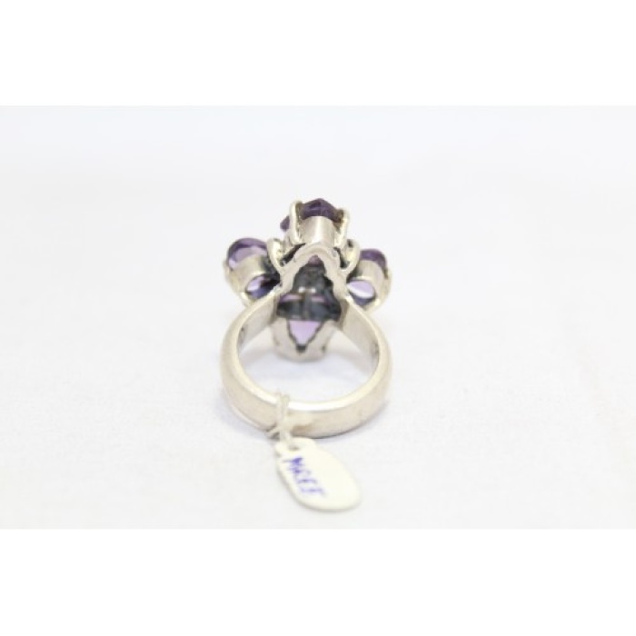 Handmade Designer Ring 925 Sterling Silver Purple Amethyst Gem Stones | Save 33% - Rajasthan Living 10