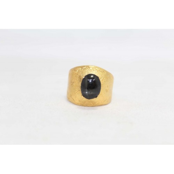 Handmade Men’s Ring 925 Sterling Silver gold plated black onyx Stone | Save 33% - Rajasthan Living 7