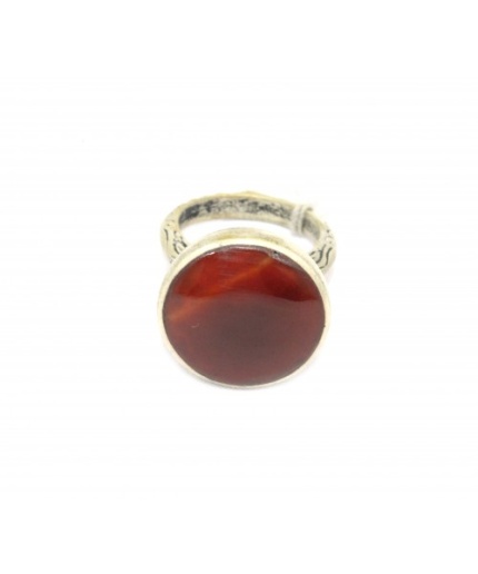 Handmade Afghani 925 Sterling Silver Women Natural Red Carnelian Stone Ring | Save 33% - Rajasthan Living