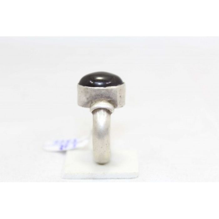 925 Sterling Silver Unisex Ring Black Onyx Stone Oxidised Polish | Save 33% - Rajasthan Living 7