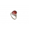 925 Sterling Silver Unisex Ring Orange Carnelian Stone Oxidised Polish | Save 33% - Rajasthan Living 12