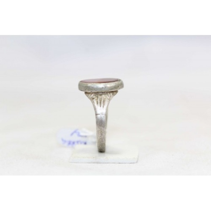 925 Sterling Silver Unisex Ring Orange Carnelian Stone Oxidised Polish | Save 33% - Rajasthan Living 6