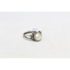 925 Sterling Silver Unisex Ring white Pearl Stone Oxidised polish | Save 33% - Rajasthan Living 18