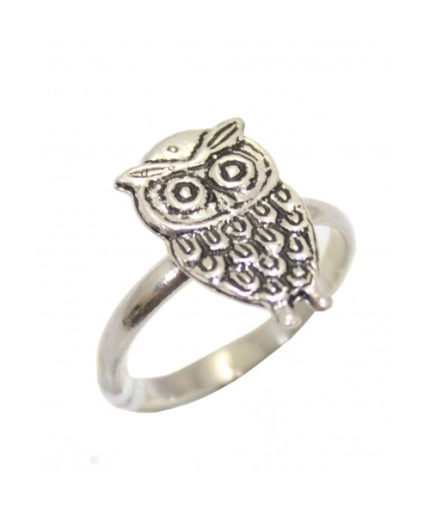 Handcrafted Women’s Band Ring Solid 925 Sterling Silver Owl Bird | Save 33% - Rajasthan Living
