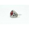 Handmade Designer Ring 925 Sterling Silver Black Marcasites Red Zircon Stone | Save 33% - Rajasthan Living 13
