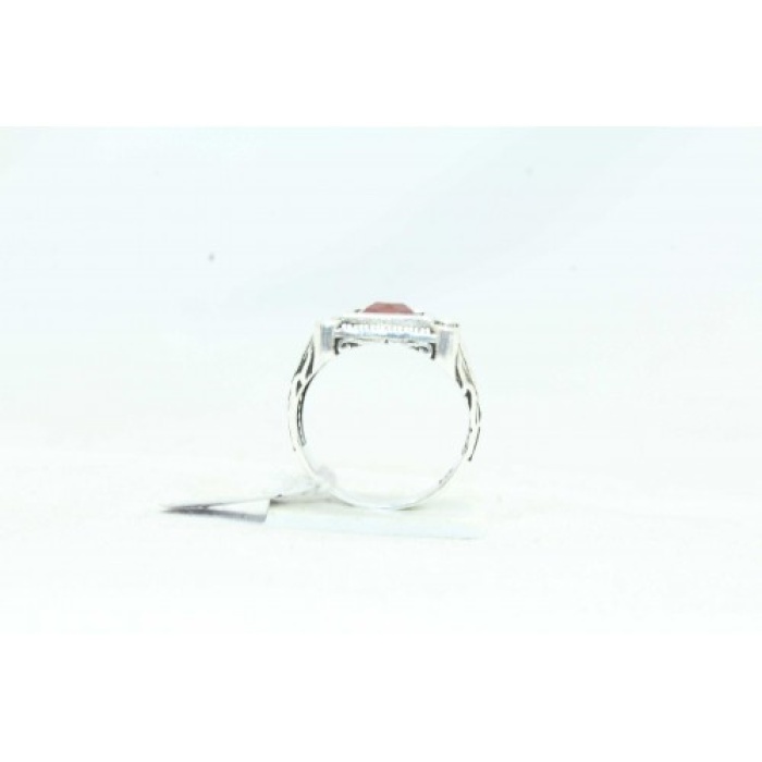 Handmade Designer Ring 925 Sterling Silver Black Marcasites Red Zircon Stone | Save 33% - Rajasthan Living 9