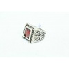 Handmade Designer Ring 925 Sterling Silver Black Marcasites Red Zircon Stone | Save 33% - Rajasthan Living 13