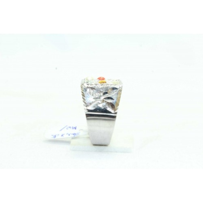 Handmade Men’s Ring 925 Sterling Silver Navratan Navaratan 9 Planet Gem Stone -3 | Save 33% - Rajasthan Living 7