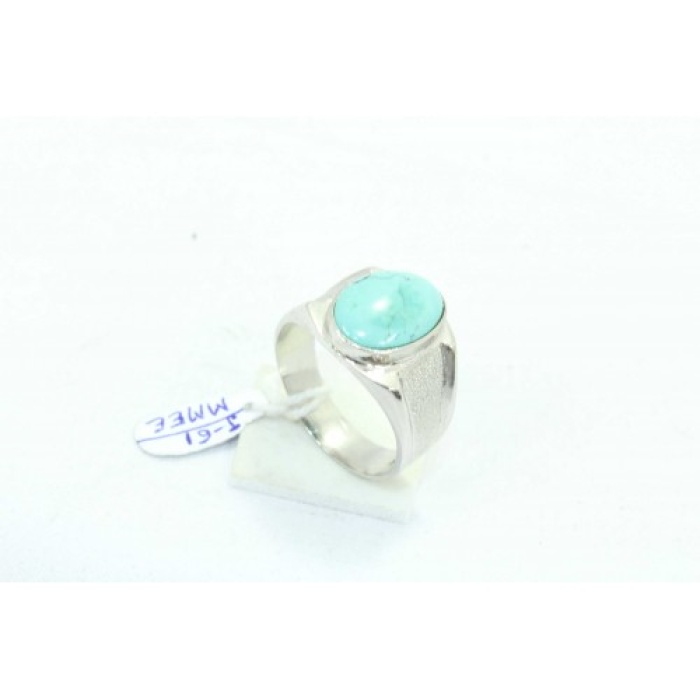 Handmade Men’s Ring 925 Sterling Silver Natural Blue Turquoise Gem Stone – 1 | Save 33% - Rajasthan Living 5