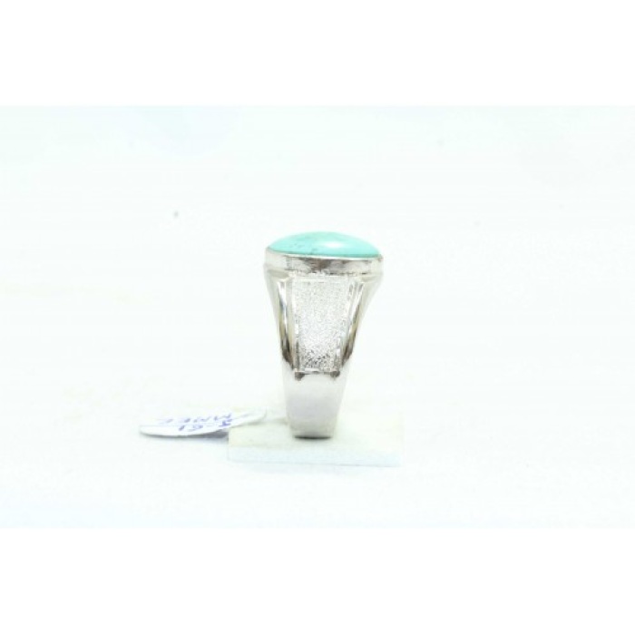 Handmade Men’s Ring 925 Sterling Silver Natural Blue Turquoise Gem Stone – 1 | Save 33% - Rajasthan Living 7