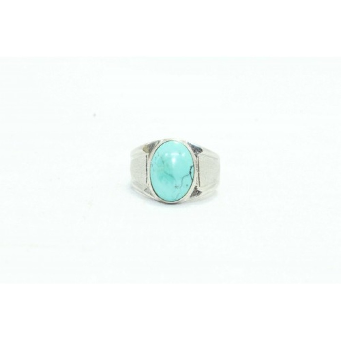 Handmade Men’s Ring 925 Sterling Silver Natural Blue Turquoise Gem Stone – 1 | Save 33% - Rajasthan Living 8