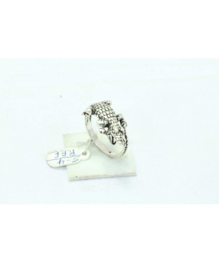 Handcrafted Alligator Crocodile Ring 925 Sterling Silver Unisex Hand Engraved | Save 33% - Rajasthan Living 3