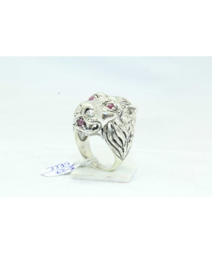 Handmade Lion Ring 925 Sterling Silver Women’s Semi Precious Red Onyx Gem Stones | Save 33% - Rajasthan Living 3