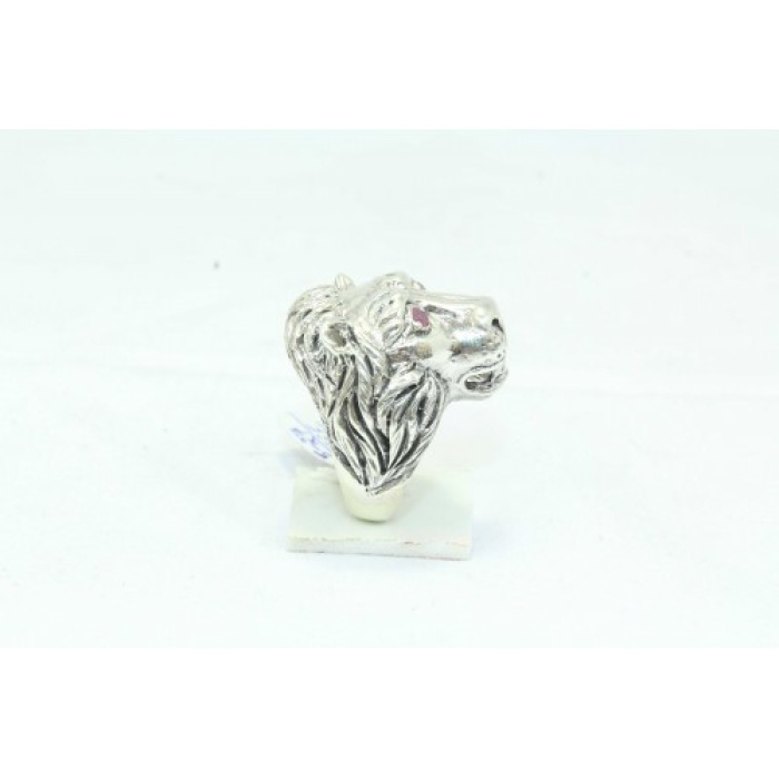 Handmade Lion Ring 925 Sterling Silver Women’s Semi Precious Red Onyx Gem Stones | Save 33% - Rajasthan Living 8